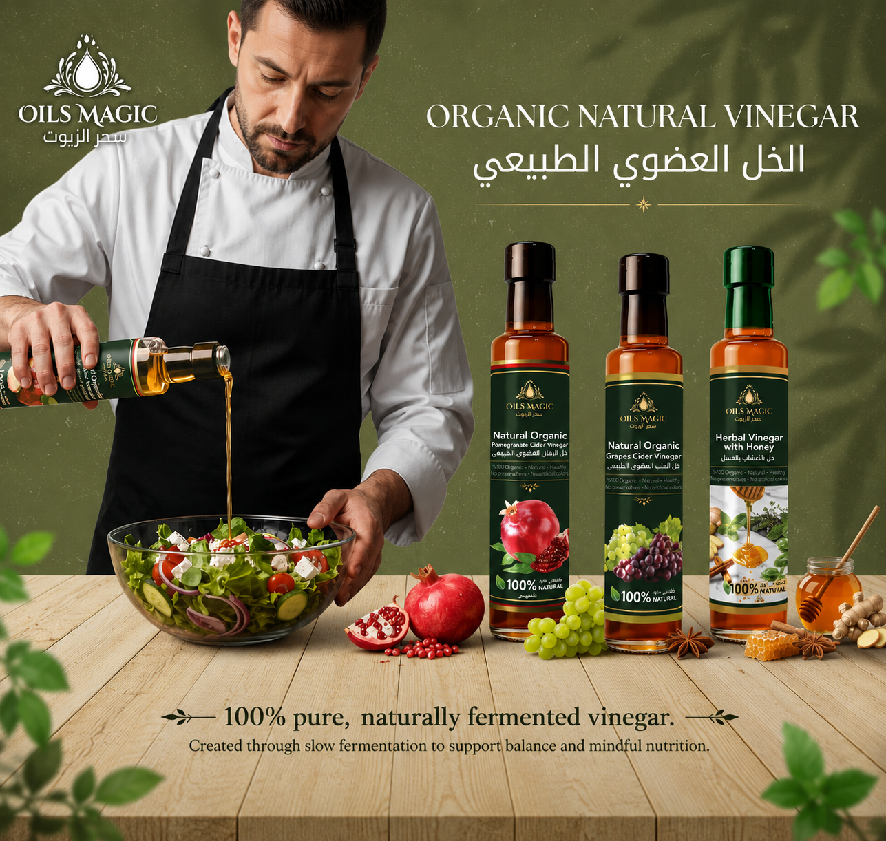 الخل العضوى الطبيعي